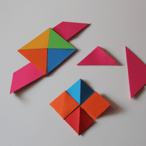 aprende a construir un tangram de 7 piezas con estos sencillos pasos