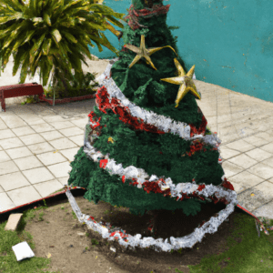 como crear un arbol de navidad de impacto para tu jardin